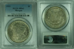 1921 morgan silver dollar